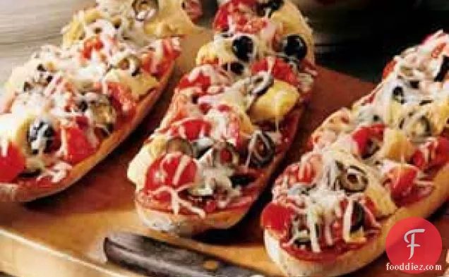 Hot Antipasto Poor Boys