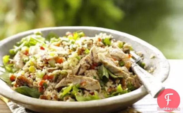 Brown Rice Salad with Grilled Chicken