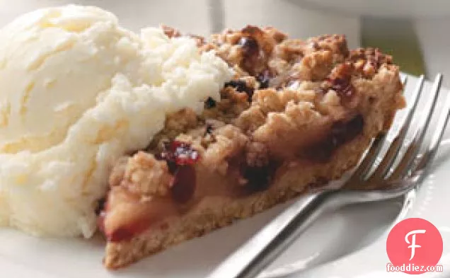 Apple-Berry Crumb Pie