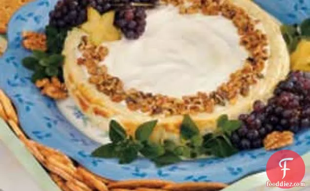 Blue Cheese Walnut Cheesecake