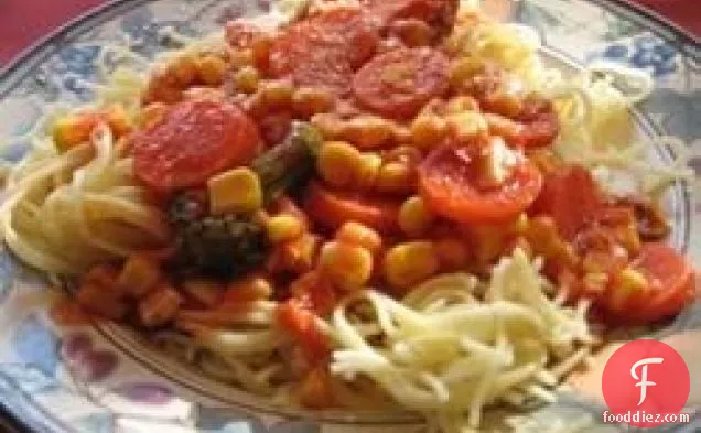 अल की त्वरित शाकाहारी स्पेगेटी