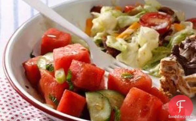 Minty-Watermelon Cucumber Salad