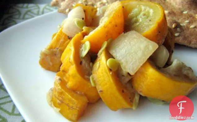 Squash And Onions With Brown Sugar