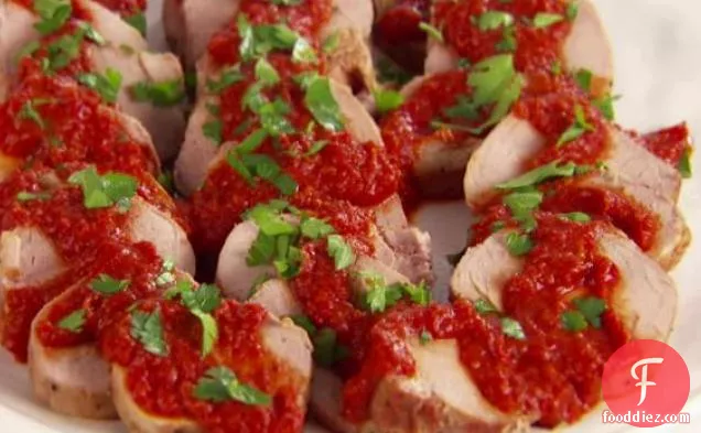Roasted Pork With Smoky Red Pepper Sauce