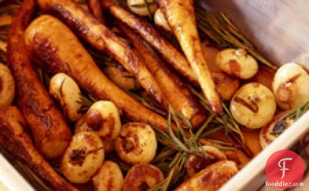 Roasted Parsnips And Onions