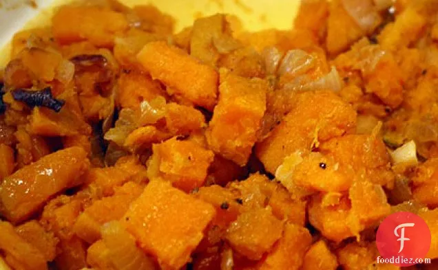 Sweet Potatoes And Caramelized Onions