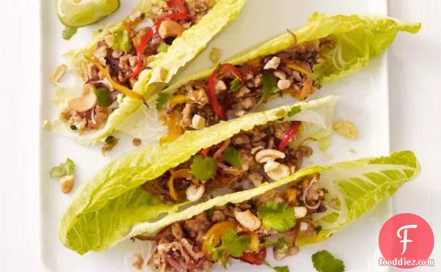 Spicy Turkey Lettuce Cups