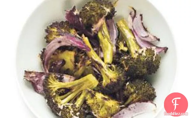 Parmesan Roasted Broccoli And Onions