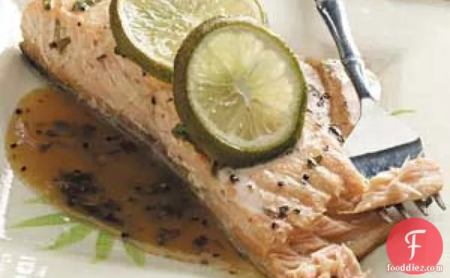 Lime Salmon with Soy Sauce