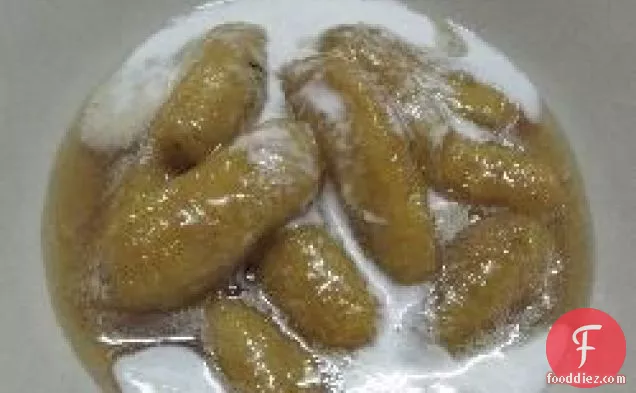 Candied Kai Bananas in Syrup and Coconut Cream