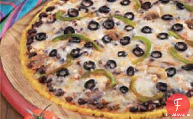 सांता फ़े कॉर्नमील पिज़्ज़ा