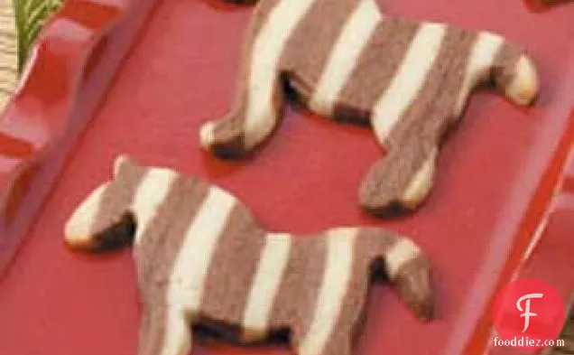 Zebra Butter Cookies