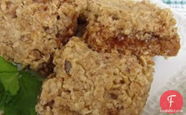 Nutty Oatmeal Apricot Squares