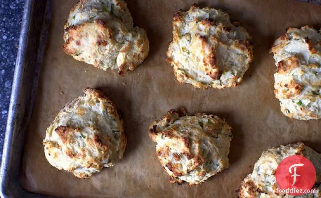 Blue Cheese Scallion Drop Biscuits