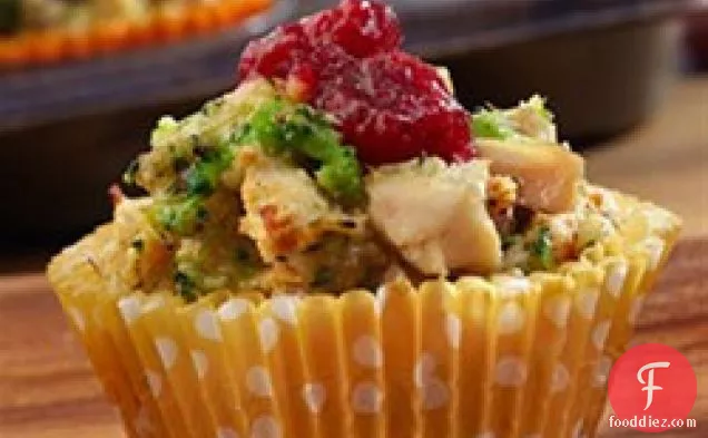 Mini Chicken and Stuffing Cups