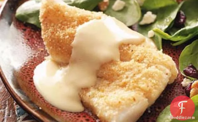 Baked Fish with Cheese Sauce for Two