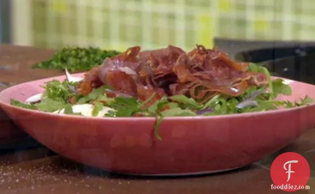 Earthy Portobello Salad with Prosciutto