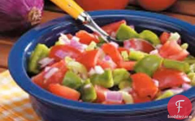 Green Pepper Tomato Salad