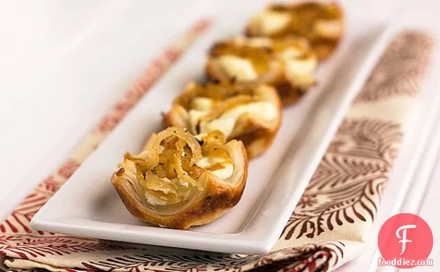 Cheesy Caramelized Onion Pastry Bites