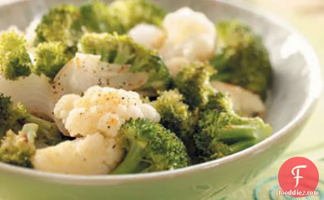 Grilled Broccoli & Cauliflower