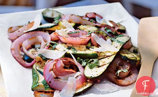 Italian Grilled Zucchini and Red Onion