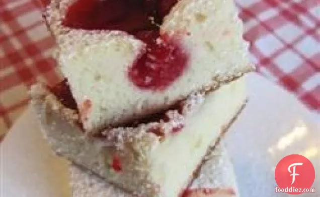 Cherry Glazed Sponge Cake