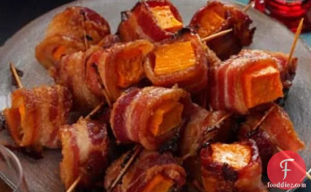 Bacon-Wrapped Sweet Potato Bites