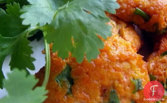 Carrot Scallion Fritters
