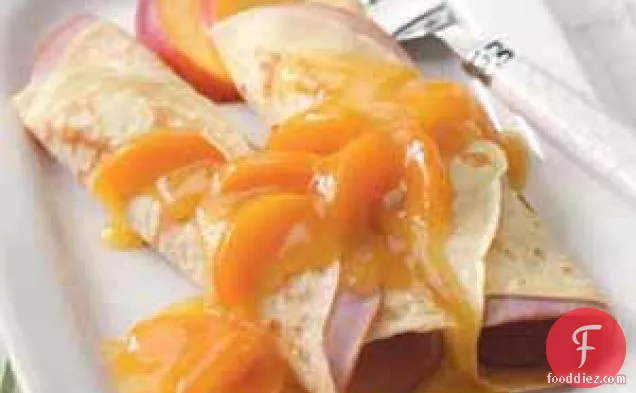 Ham and Apricot Crepes