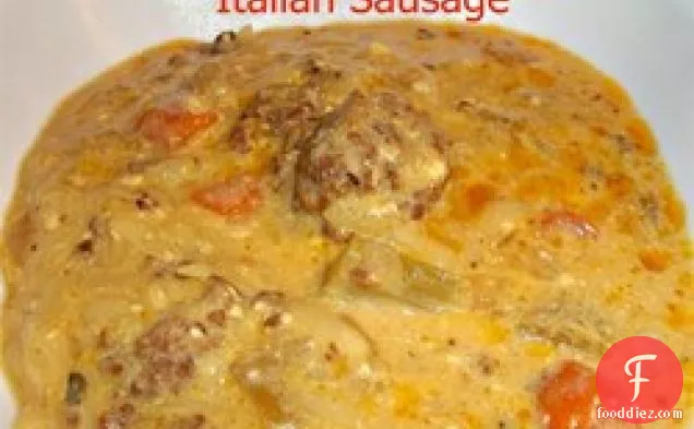 चीज़बर्गर सब्जी का सूप