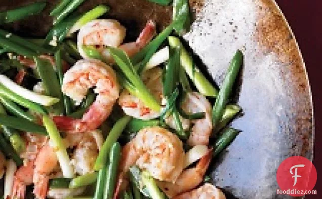 Shrimp And Scallion Stir-fry