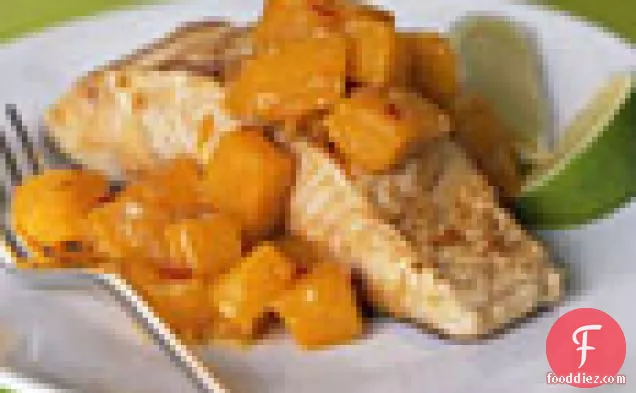 Seared Mahimahi with Hot-and-Sour Mango Relish