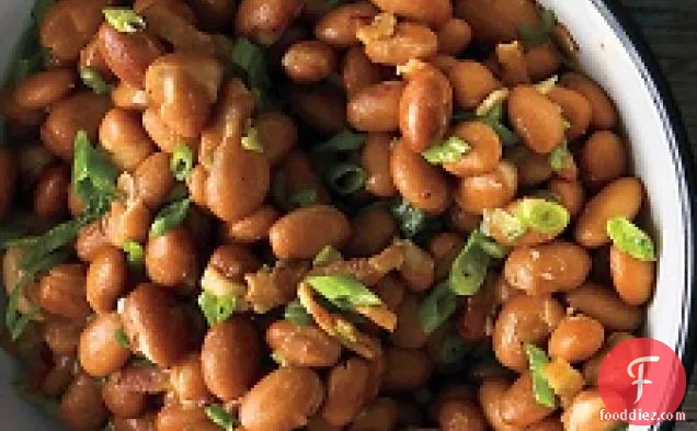 Pinto Beans With Bacon And Scallions