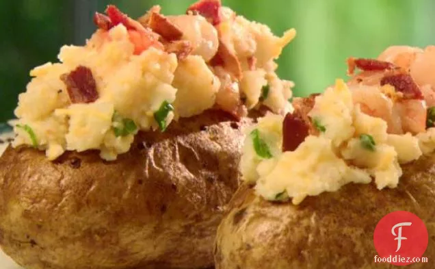 Deluxe Twice Baked Potatoes with Shrimp