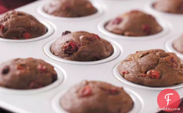Cranberry Gingerbread Muffins