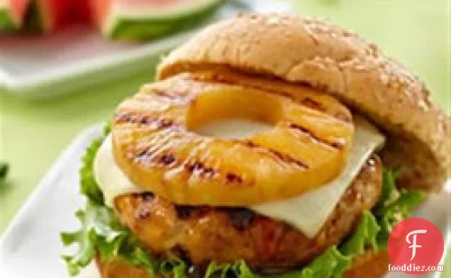 Teriyaki Pineapple Turkey Burgers from DOLE®