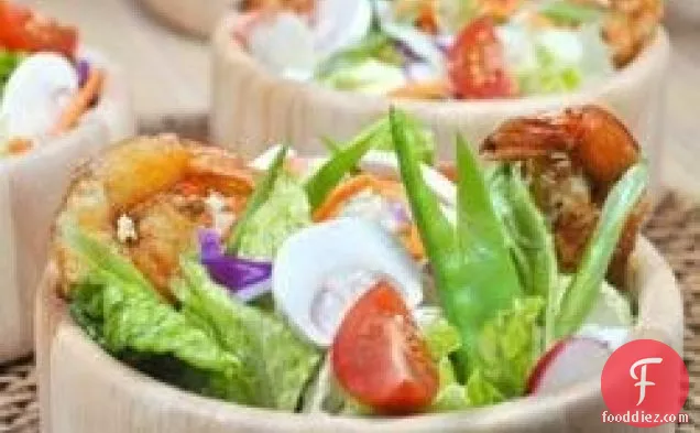Grilled Shrimp Salad with Sesame Ginger Vinaigrette