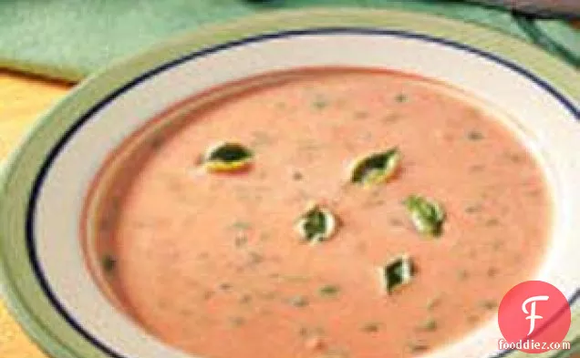 मलाईदार टमाटर तुलसी का सूप