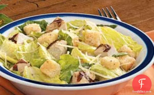 Simple Grilled Chicken Caesar Salad