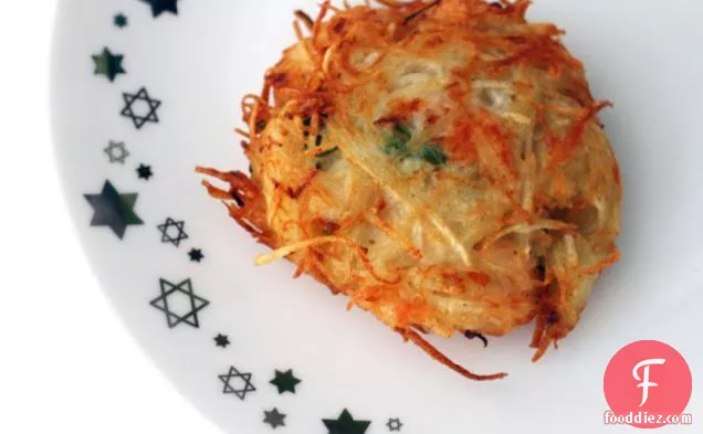 Smoked Salmon & Green Onion Latkes