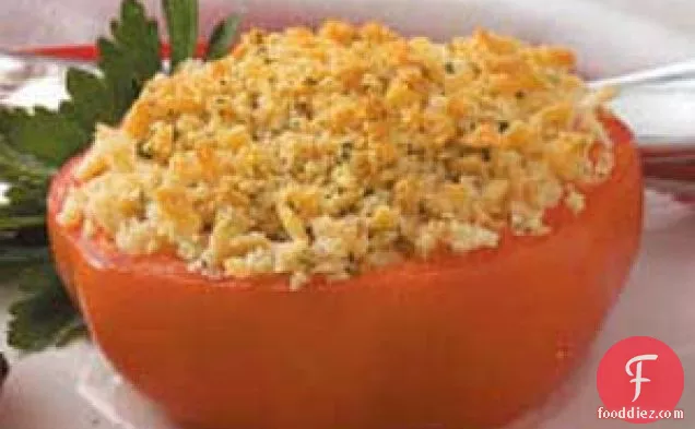 Crumb-Topped Baked Tomatoes