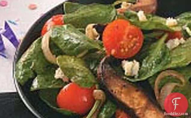 Portobello-Spinach Salad