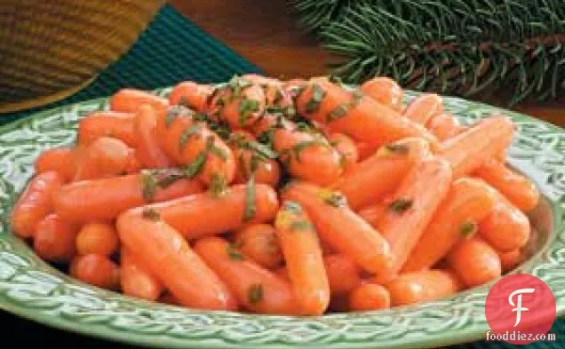 शहद नारंगी चमकदार गाजर