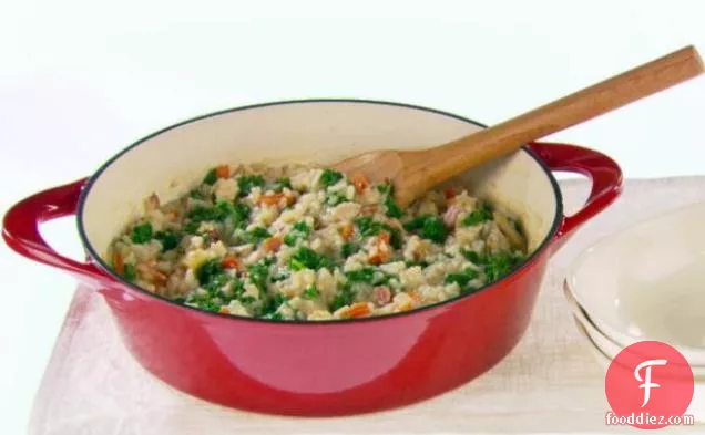 Risotto with Bacon and Kale