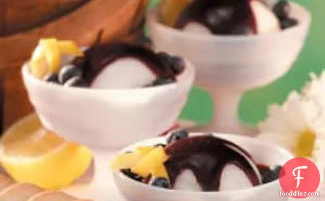 शर्बत के लिए ब्लूबेरी सॉस