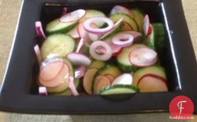 Simple Cucumber and Radish Salad