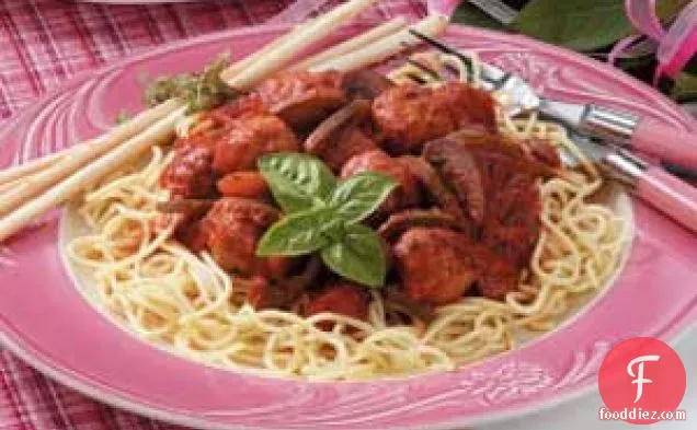 Festive Spaghetti 'n' Meatballs