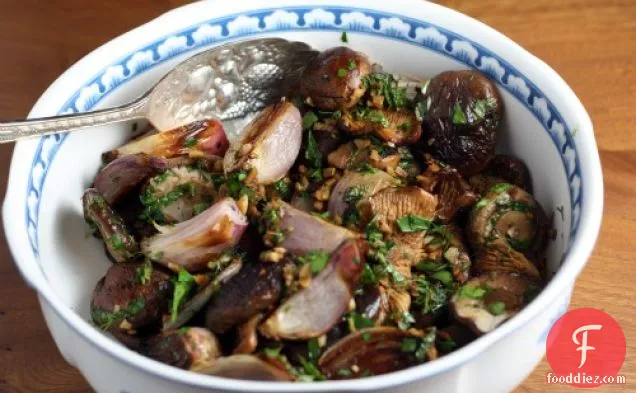 Roasted Mushrooms And Shallots With Fresh Herbs