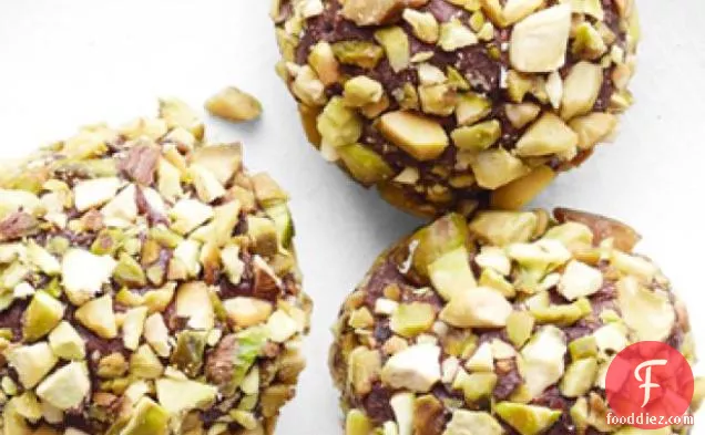 Grand Marnier Chocolate Truffles With Pistachios