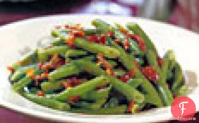 Green Beans with Bacon and Shallots